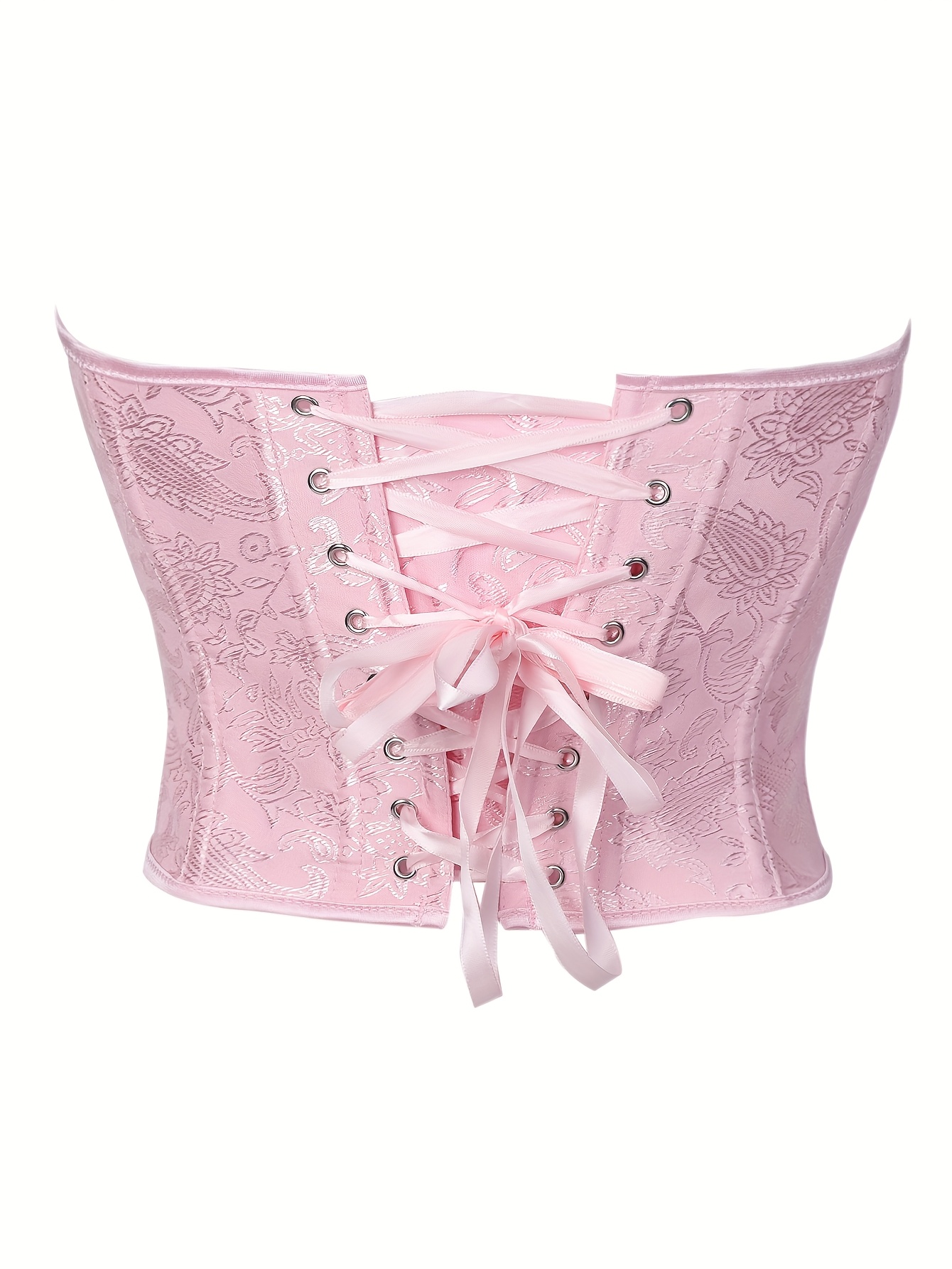 Corset Rosa Gótico Vitoriano F - Strapless Bra Backless avaliação e preço